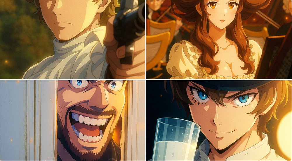 现代数字动漫风格 