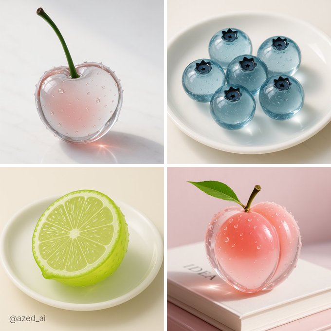 半透明玻璃物品ASMR 