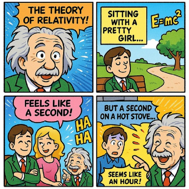 四格漫画 (相对论) 